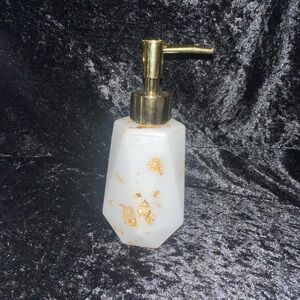 Luxurious White and Gold Custom Handmade Dispenser